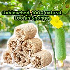 Organic Loofah Sponge, 100% Biodegradable for Bath Or Kitchen Use, Eco-Friendly